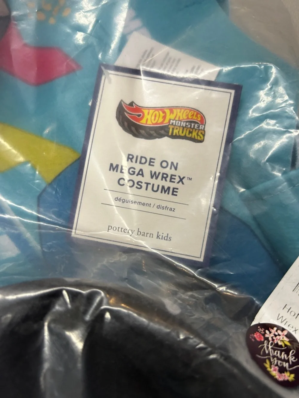 Pottery Barn x Hot Wheels Monster Trucks Mega Wrex Ride-On Toddler Costume NWT
